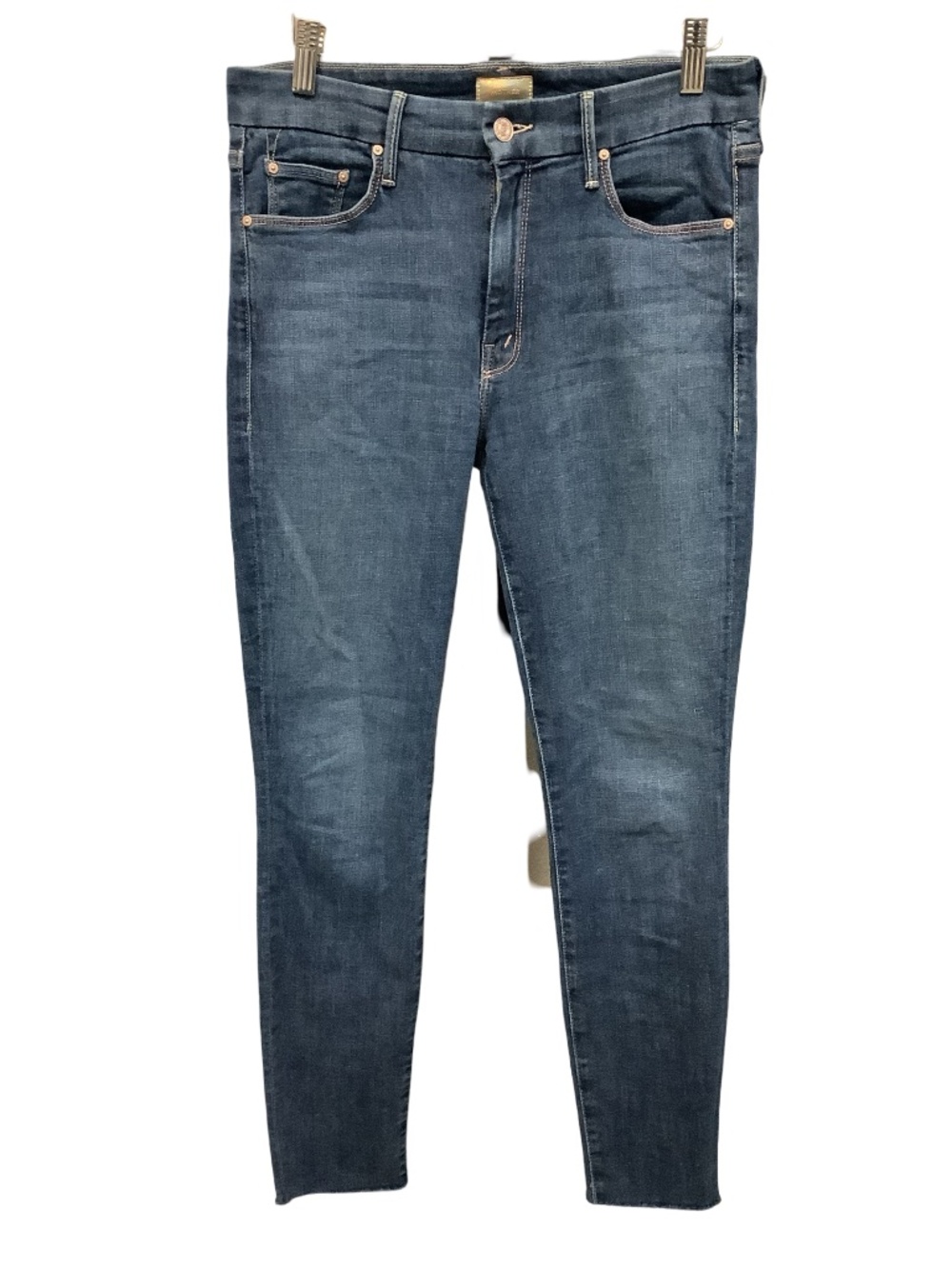 Mother Mid Rise Straight Leg Jeans Size: 28